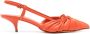 Santoni knot-detail slingback sandals Orange - Thumbnail 1