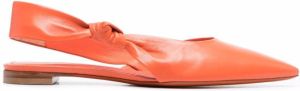 Santoni knotted slingback sandals Orange