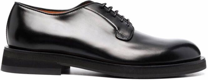 Santoni lace-up derby shoes Black