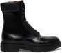 Santoni lace-up leather ankle boots Black - Thumbnail 1