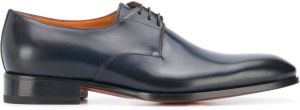 Santoni lace-up leather shoes Blue