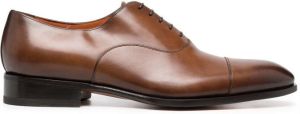 Santoni lace-up leather shoes Brown