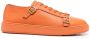Santoni lace-up leather sneakers Orange - Thumbnail 1