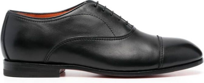 Santoni lace-up Oxford shoes Black