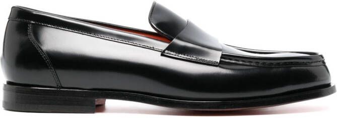 Santoni Laife leather loafers Black