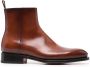 Santoni leather Chelsea ankle boots Brown - Thumbnail 1