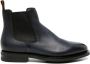 Santoni leather chelsea boots Blue - Thumbnail 1