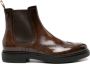 Santoni leather chelsea boots Brown - Thumbnail 1