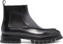Santoni leather Chelsea boots Grey - Thumbnail 1