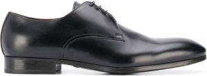 Santoni leather lace-up shoes Black