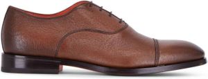 Santoni leather lace-up shoes Brown