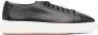 Santoni leather low-top sneakers Black - Thumbnail 1