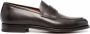 Santoni leather penny loafers Brown - Thumbnail 1