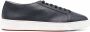 Santoni low-top leather sneakers Blue - Thumbnail 1