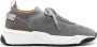 Santoni panelled knitted sneakers Grey - Thumbnail 1