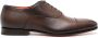 Santoni panelled leather derby shoes Brown - Thumbnail 1