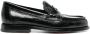 Santoni penny-slot leather loafers Black - Thumbnail 1