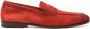 Santoni penny-slot suede loafers Red - Thumbnail 1