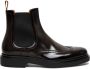 Santoni perforated leather Chelsea boots Brown - Thumbnail 1