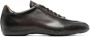 Santoni polished leather sneakers Brown - Thumbnail 1