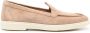 Santoni round-toe suede loafers Neutrals - Thumbnail 1