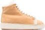 Santoni shearling-trim high-top sneakers Neutrals - Thumbnail 1