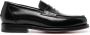 Santoni slip-on leather loafers Black - Thumbnail 1