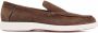 Santoni slip-on leather loafers Brown - Thumbnail 1