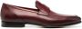 Santoni slip-on leather loafers Red - Thumbnail 1