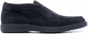 Santoni slip-on loafer boots Blue