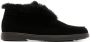 Santoni slip-on shearling loafers Black - Thumbnail 1