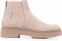 Santoni slip-on suede ankle boots Neutrals - Thumbnail 1