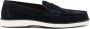 Santoni suede penny loafers Blue - Thumbnail 1