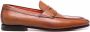 Santoni tonal leather loafers Brown - Thumbnail 1