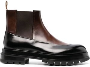 Santoni two-toned Chelsea boots Brown