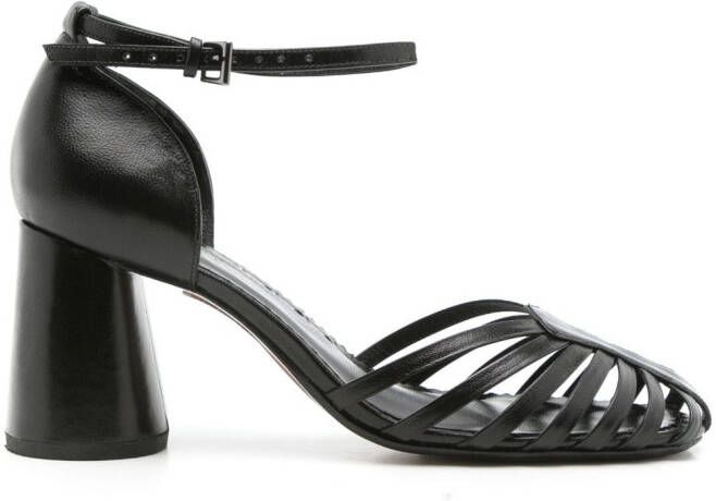 Sarah Chofakian 65mm Hilda caged sandals Black