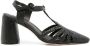Sarah Chofakian 85mm braided leather sandals Black - Thumbnail 1