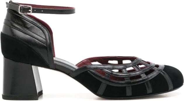 Sarah Chofakian Abbie 40mm leather sandals Black