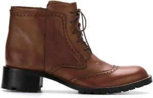 Sarah Chofakian ankle boots Brown