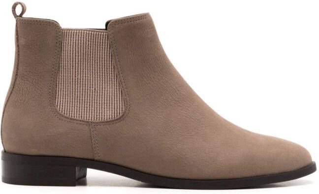 Sarah Chofakian ankle leather boots Brown