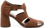 Sarah Chofakian Austin cut-out 70mm sandals Brown - Thumbnail 1