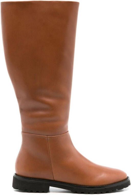 Sarah Chofakian Avenna leather boots Brown