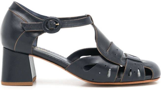 Sarah Chofakian Bastien 40mm mid-heel sandals Black