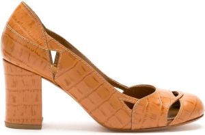 Sarah Chofakian Bruxelas leather shoes Orange