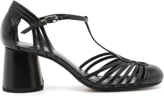 Sarah Chofakian Chamonix 50mm leather sandals Black