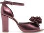 Sarah Chofakian Chantilly 75mm metallic sandals Purple - Thumbnail 1