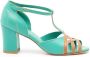 Sarah Chofakian Chiara 75mm colour-block sandals Blue - Thumbnail 1