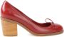 Sarah Chofakian chunky heel pumps Red - Thumbnail 1