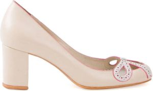 Sarah Chofakian chunky heel pumps White