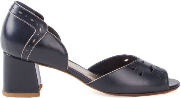 Sarah Chofakian chunky heel sandals Blue